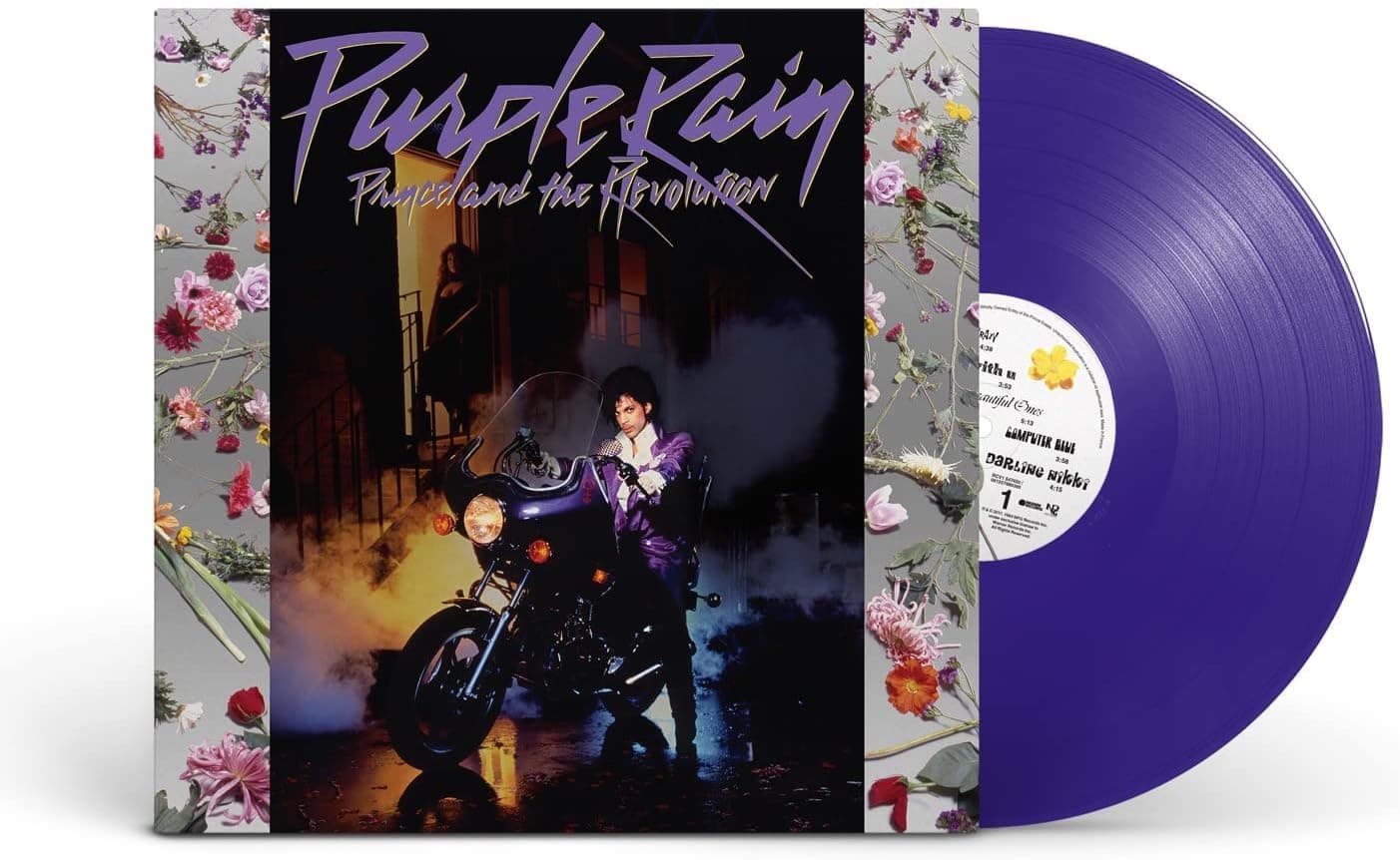 Capa de Prince Music - Purple Rain Album on Exclusive Limited Edition Purple Colored Vinyl LP Record