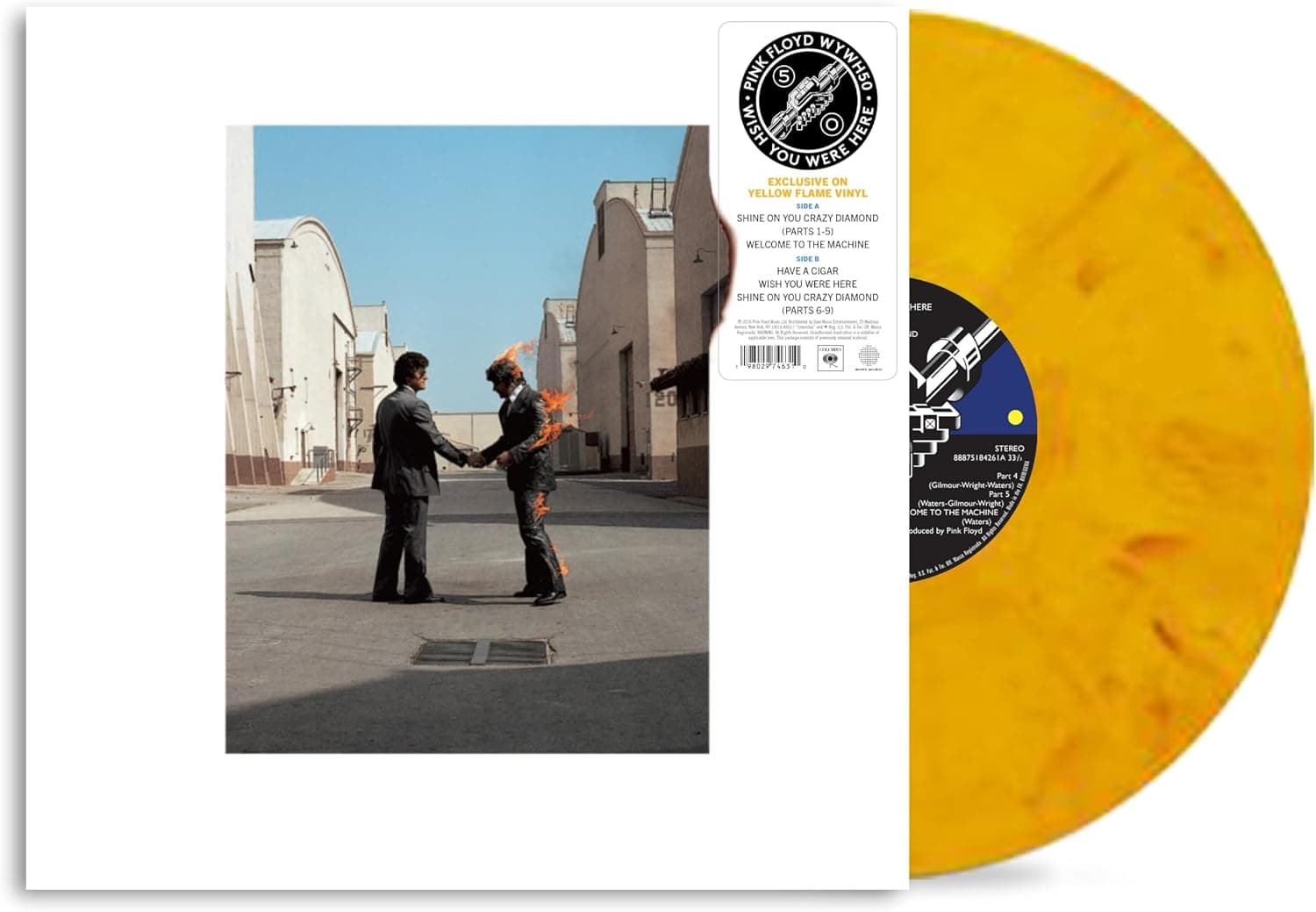 Capa de 'Wish You Were Here (50th Anniversary) [Yellow Flame LP]' [VINYL]