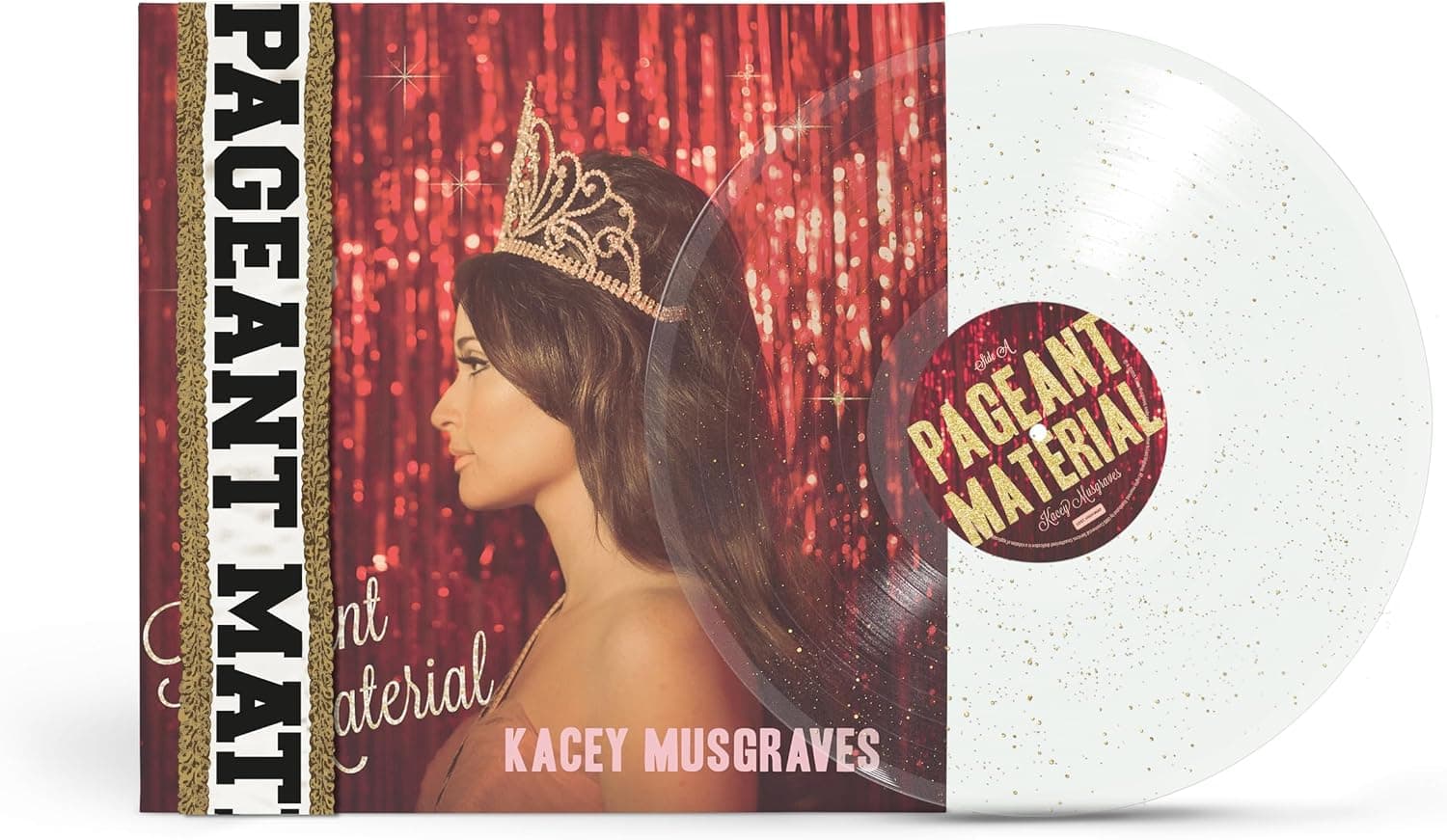 Capa de Pageant Material (10 Year Anniversary)[Clear Gold Glitter LP]